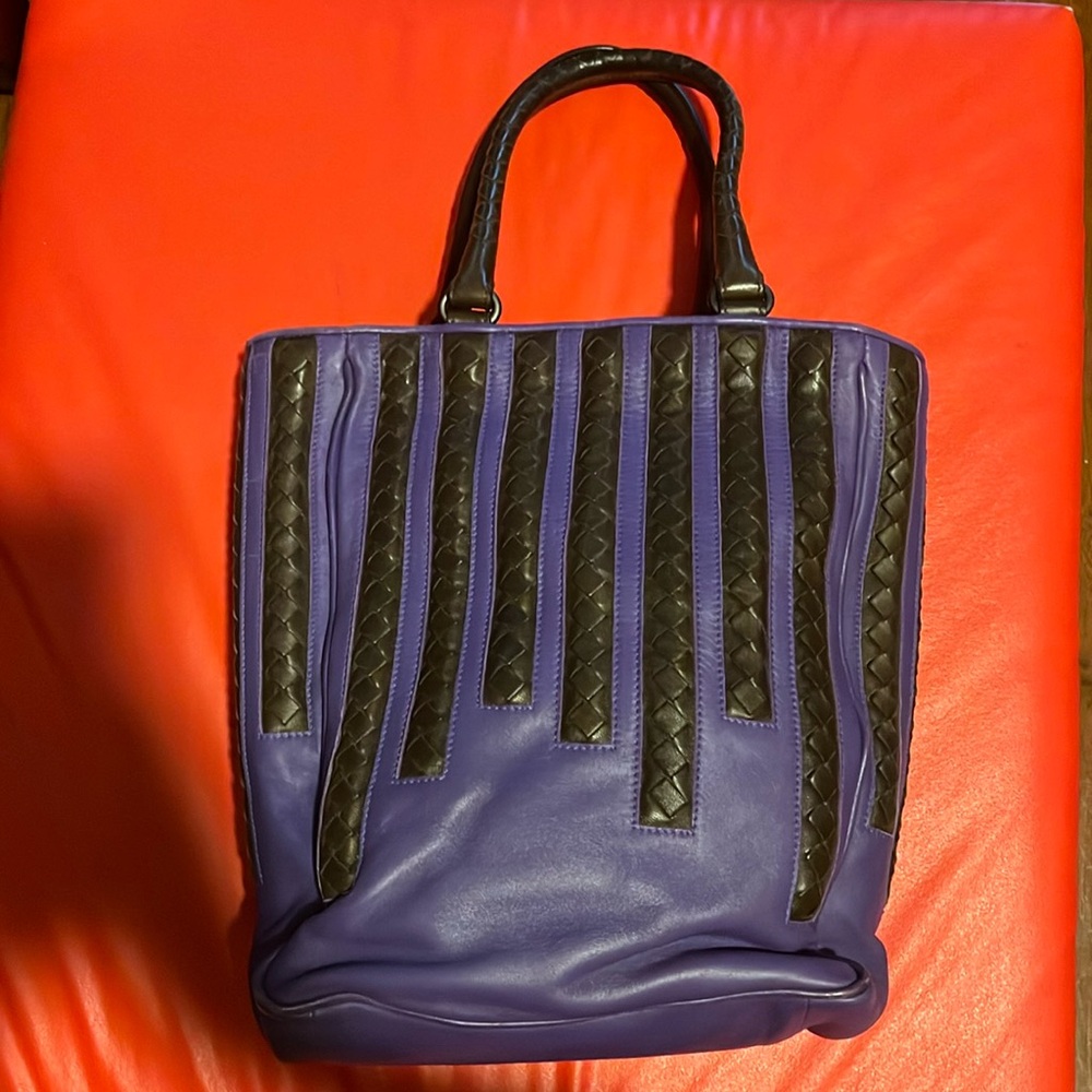 Vintage Two-Tone Bottega Veneta Intrecciato Tote